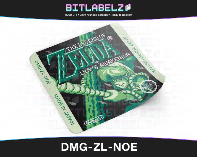The Legend of Zelda: Link's Awakening - Etichetta Game Boy custom [DMG-ZL-NOE]