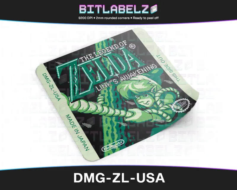 The Legend of Zelda: Link's Awakening - Etichetta Game Boy custom [DMG-ZL-USA]