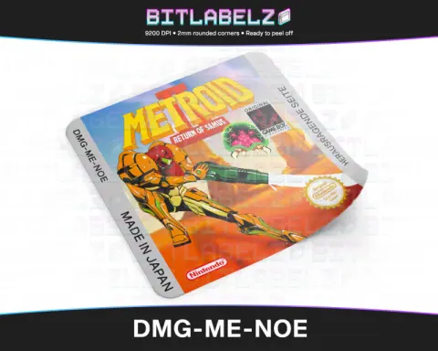 Metroid - Étiquette Game Boy custom [DMG-ME-NOE]