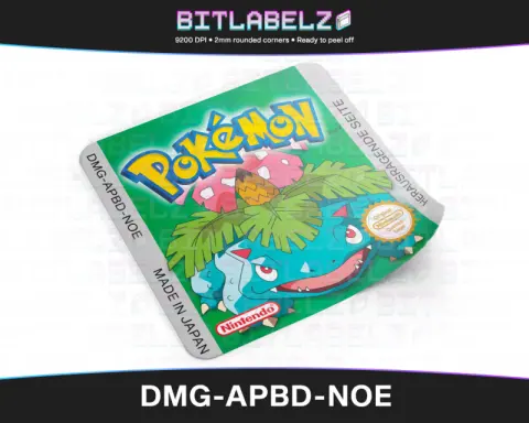 Pokemon Grüne Edition - Etichetta Game Boy custom [DMG-APBD-NOE]