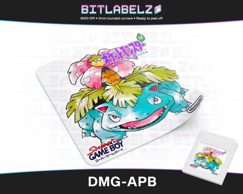 Pokemon Green Version - Étiquette Game Boy White Series [DMG-APB]