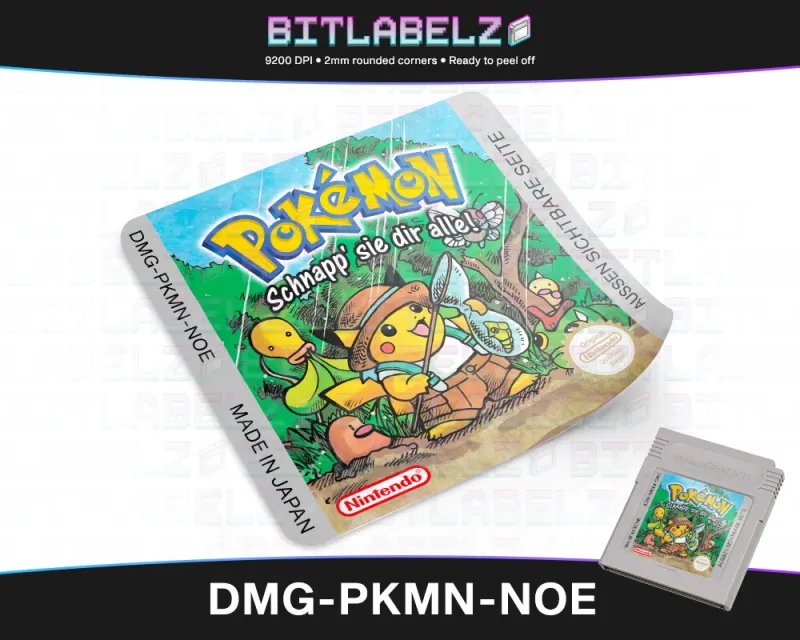 Pokemon Schnapp sie dir alle! - Etichetta Game Boy custom [DMG-PKMN-NOE]