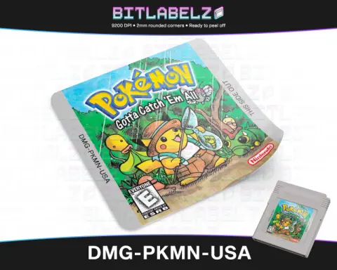 Pokemon Gotta Catch 'Em All - Étiquette Game Boy custom [DMG-PKMN-USA]