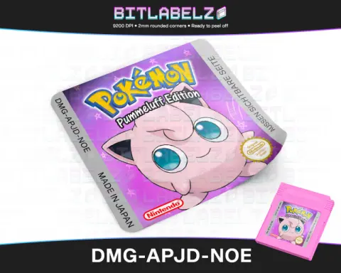 Pokemon Pinke Pummeluff Edition - Etichetta Game Boy custom [DMG-APJD-NOE]