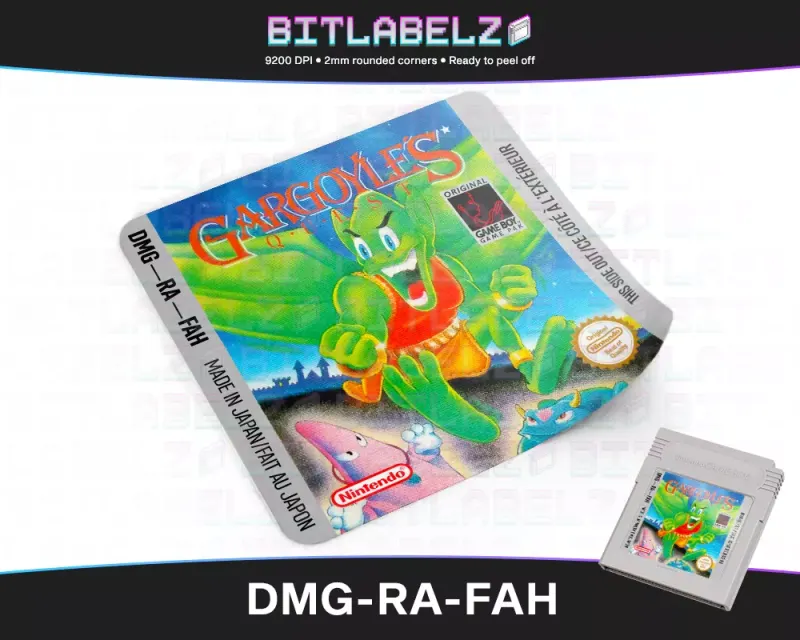 Gargoyle's Quest - Etichetta Game Boy [DMG-RA-FAH]