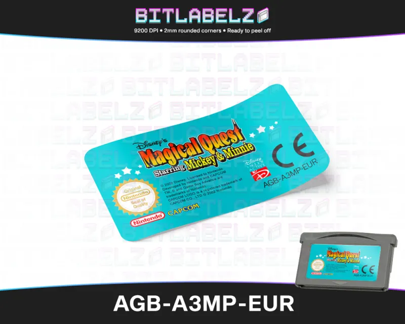 Disney's Magical Quest Starring Mickey & Minnie - Étiquette Game Boy Advance [AGB-A3MP-EUR]