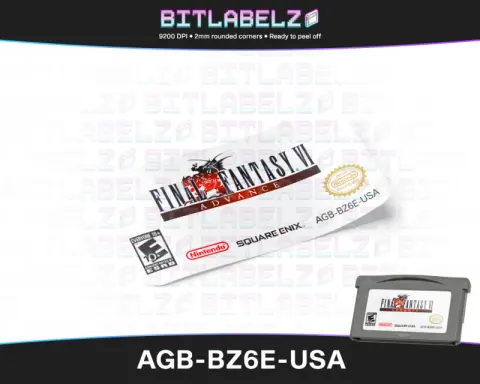 Final Fantasy VI Advance - Etichetta Game Boy Advance [AGB-BZ6E-USA]
