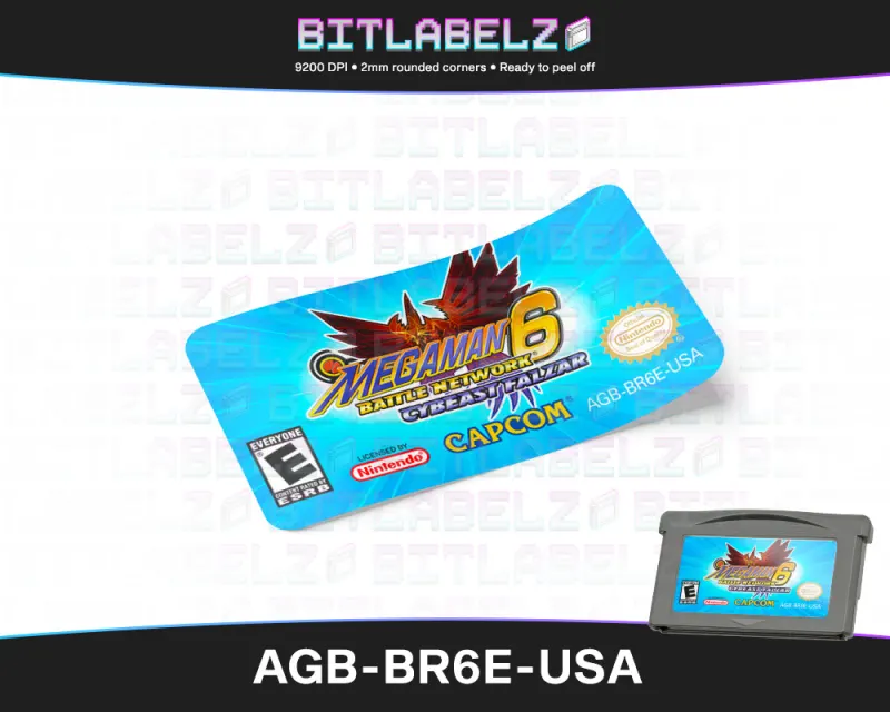 Mega Man Battle Network 6: Cybeast Falzar - Étiquette Game Boy Advance [AGB-BR6E-USA]