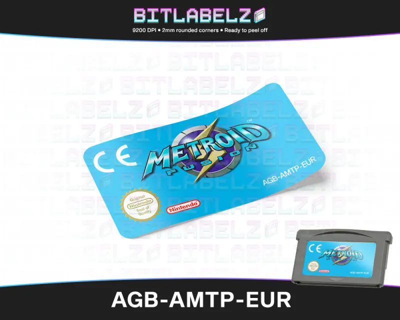 Metroid Fusion - Etichetta Game Boy Advance [AGB-AMTP-EUR]