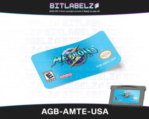 Metroid Fusion - Étiquette Game Boy Advance [AGB-AMTE-USA]