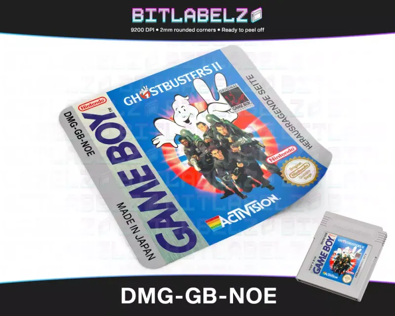 Ghostbusters 2 - Etichetta Game Boy [DMG-GB-NOE]