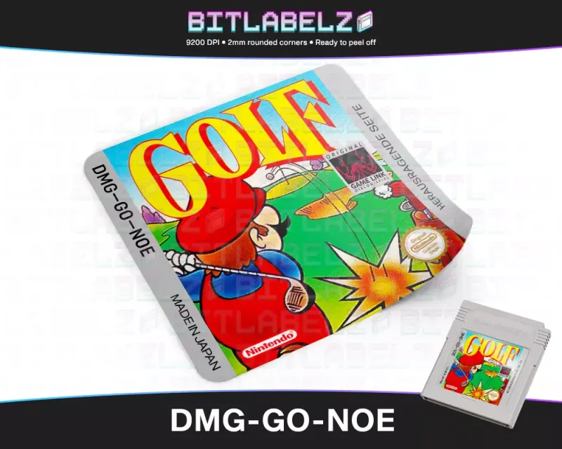 Golf - Etichetta Game Boy [DMG-GO-NOE]