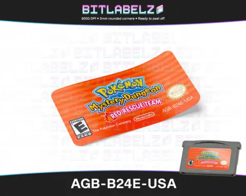 Pokemon Mystery Dungeon: Red Rescue Team - Etiqueta Game Boy Advance [AGB-B24E-USA]