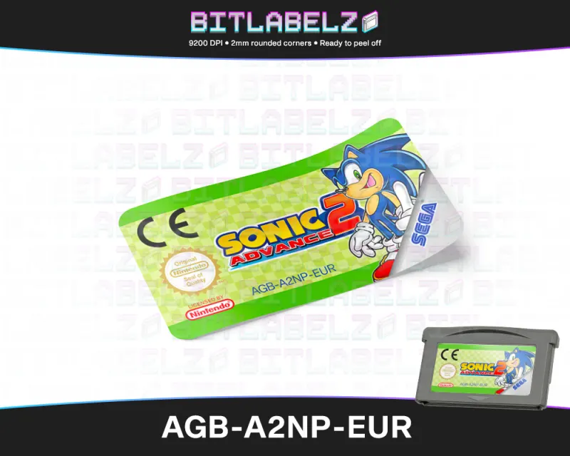 Sonic Advance 2 - Etichetta Game Boy Advance [AGB-A2NP-EUR]