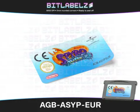 Spyro: Season of Ice - Etichetta Game Boy Advance [AGB-ASYP-EUR]