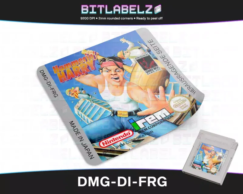 Hammerin' Harry - Etichetta Game Boy [DMG-DI-FRG]