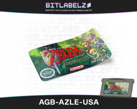 The Legend of Zelda: A Link to the Past & Four Swords - Etichetta Game Boy Advance custom [AGB-AZLE-USA]
