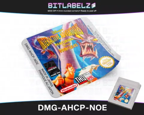 Hercules - Etichetta Game Boy [DMG-AHCP-NOE]