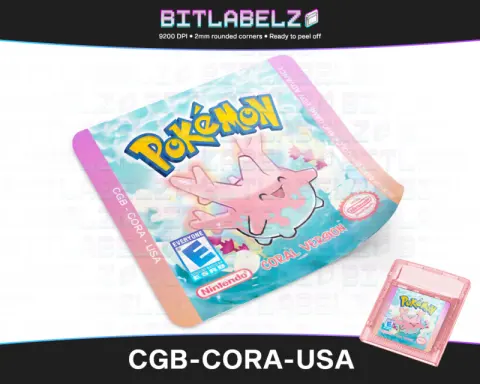 Pokemon Coral Version - Custom Game Boy Color Label [CGB-CORA-USA]