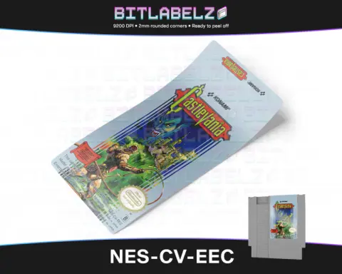 Castlevania - Nintendo NES Label [NES-CV-EEC]