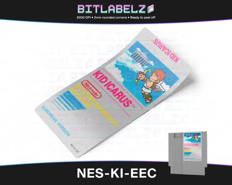 Kid Icarus - Étiquette Nintendo NES [NES-KI-EEC]