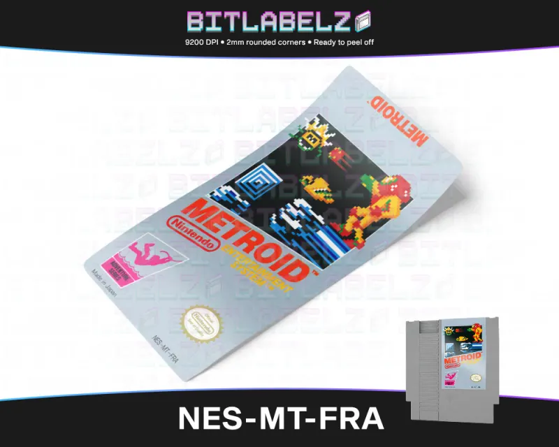 Metroid - Etichetta Nintendo NES [NES-MT-FRA]