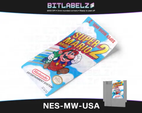 Super Mario Bros. 2 - Nintendo NES Label [NES-MW-USA]
