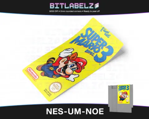 Super Mario Bros. 3 - Nintendo NES Label [NES-UM-NOE]