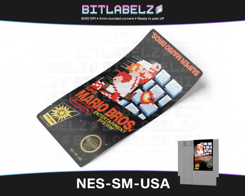 Super Mario Bros. - Étiquette Nintendo NES [NES-SM-USA]