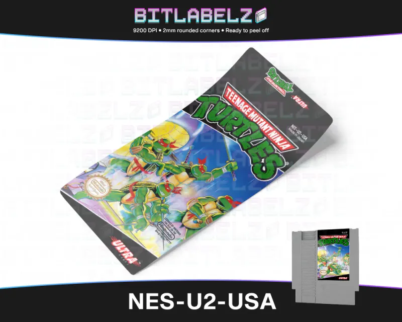 Teenage Mutant Ninja Turtles - Etichetta Nintendo NES [NES-U2-USA]