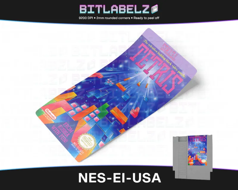 Tetris - Etichetta Nintendo NES [NES-EI-USA]