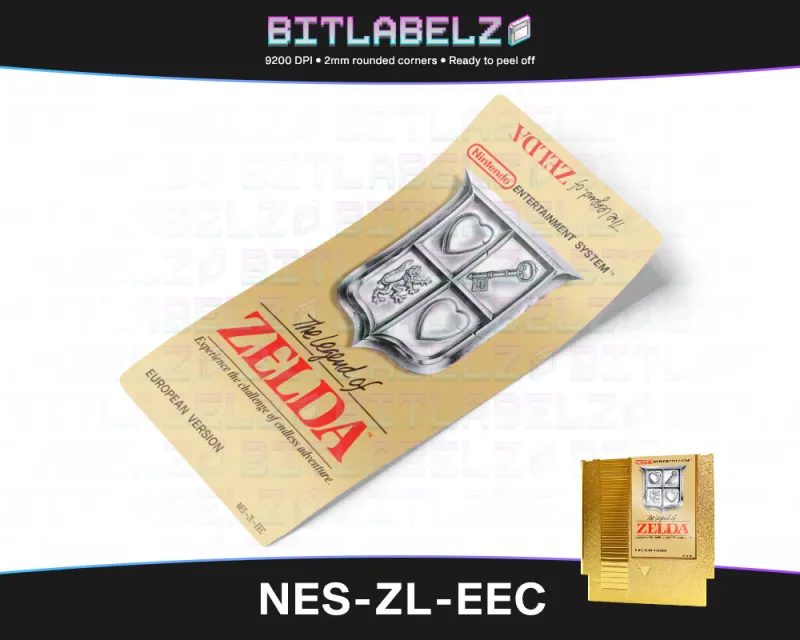 The Legend of Zelda - Etichetta Nintendo NES [NES-ZL-EEC]