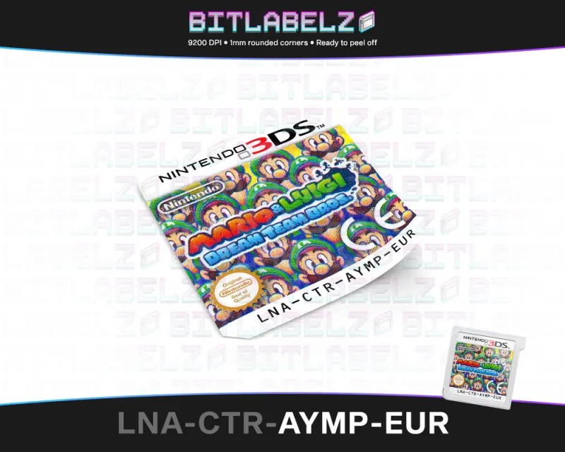 Mario & Luigi: Dream Team Bros. - Etichetta Nintendo 3DS [LNA-CTR-AYMP-EUR]