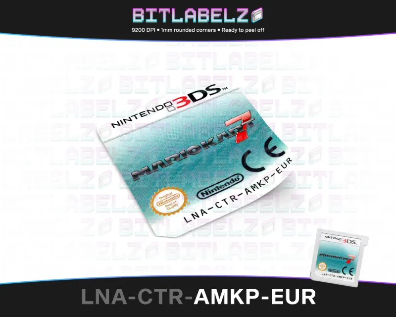 Mario Kart 7 - Etichetta Nintendo 3DS [LNA-CTR-AMKP-EUR]