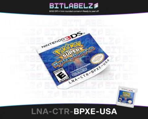 Pokemon Super Mystery Dungeon - Étiquette Nintendo 3DS [LNA-CTR-BPXE-USA]