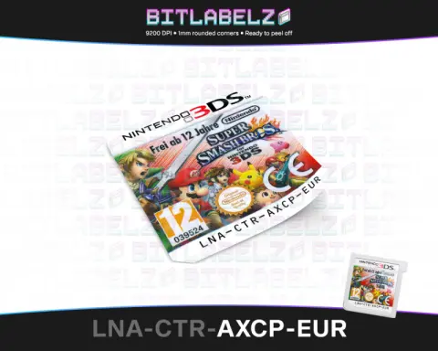 Super Smash Bros. for Nintendo 3DS - Étiquette Nintendo 3DS [LNA-CTR-AXCP-EUR]