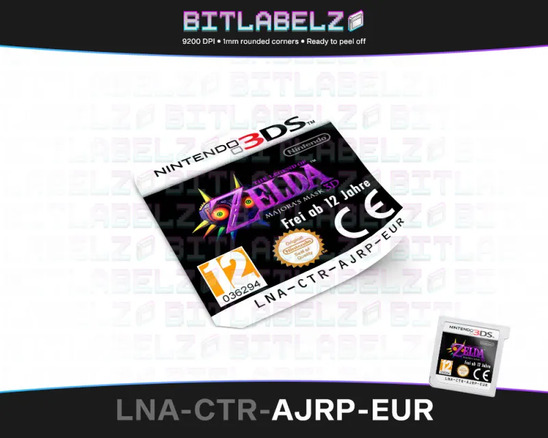 The Legend of Zelda: Majora's Mask 3D - Etichetta Nintendo 3DS [LNA-CTR-AJRP-EUR]