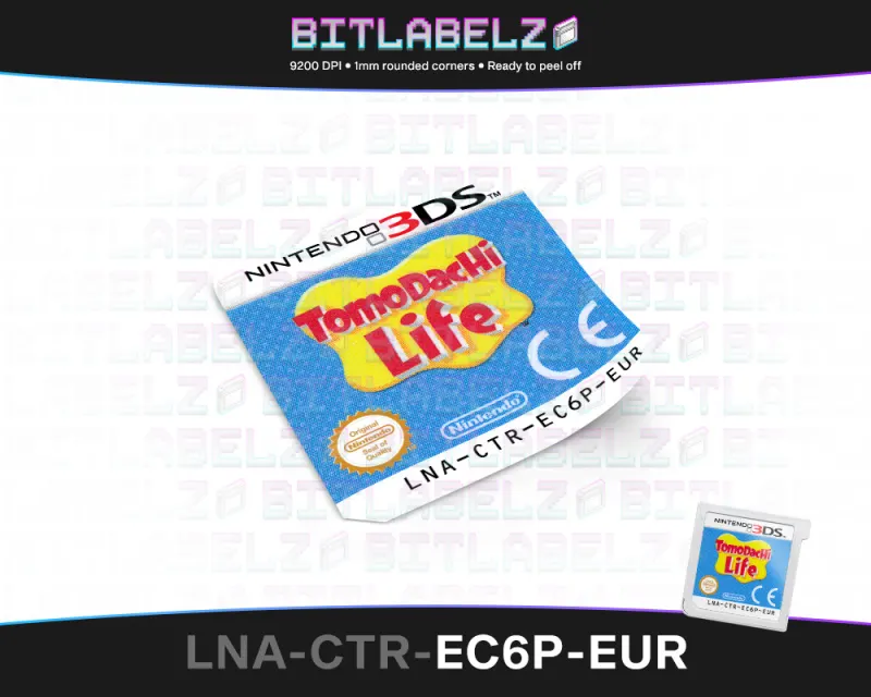 Tomodachi Life - Etichetta Nintendo 3DS [LNA-CTR-EC6P-EUR]