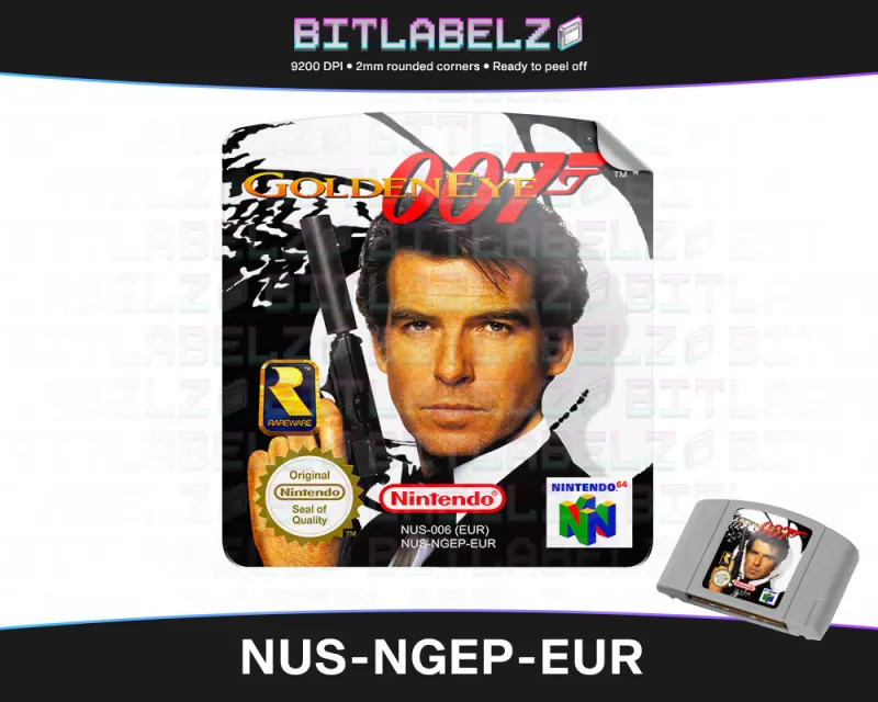 007 Goldeneye - Etichetta Nintendo 64 [NUS-NGEP-EUR]