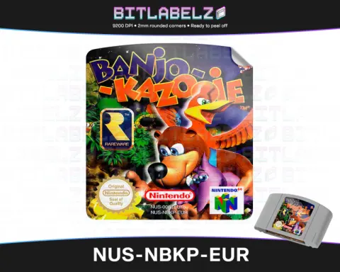 Banjo-Kazooie - Étiquette Nintendo 64 [NUS-NBKP-EUR]
