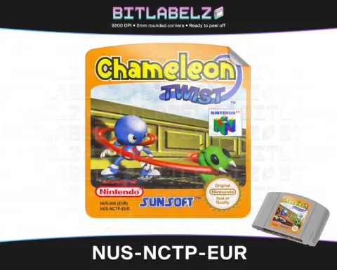 Chameleon Twist - Etichetta Nintendo 64 [NUS-NCTP-EUR]