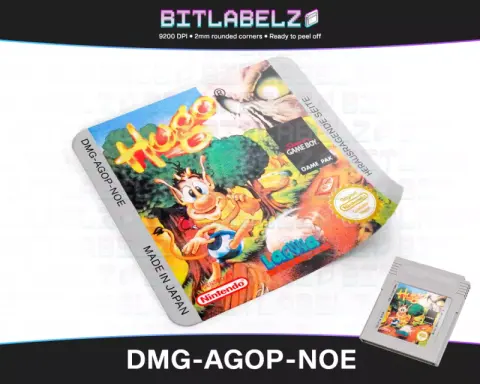 Hugo - Étiquette Game Boy [DMG-AGOP-NOE]