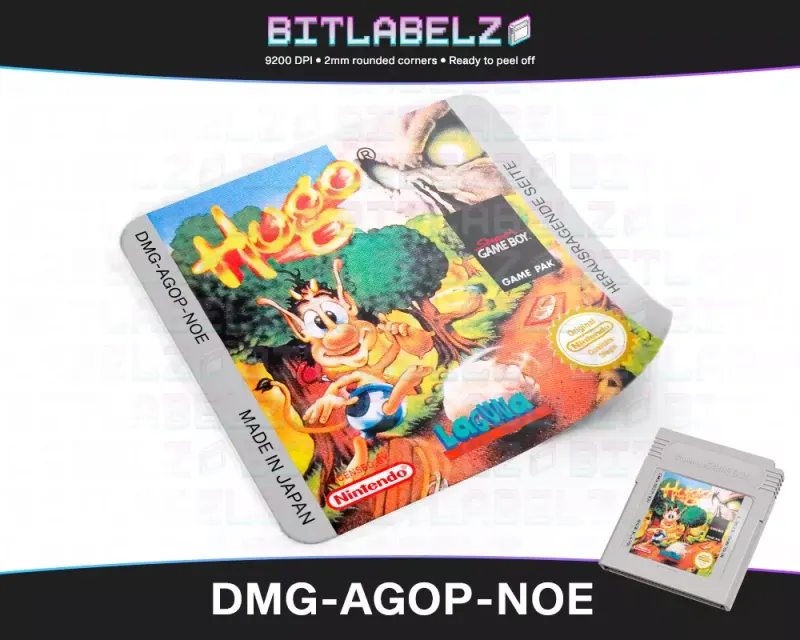 Hugo - Étiquette Game Boy [DMG-AGOP-NOE]