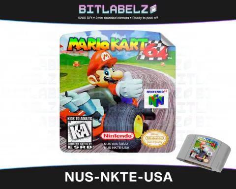Mario Kart 64 - Étiquette Nintendo 64 [NUS-NKTE-USA]