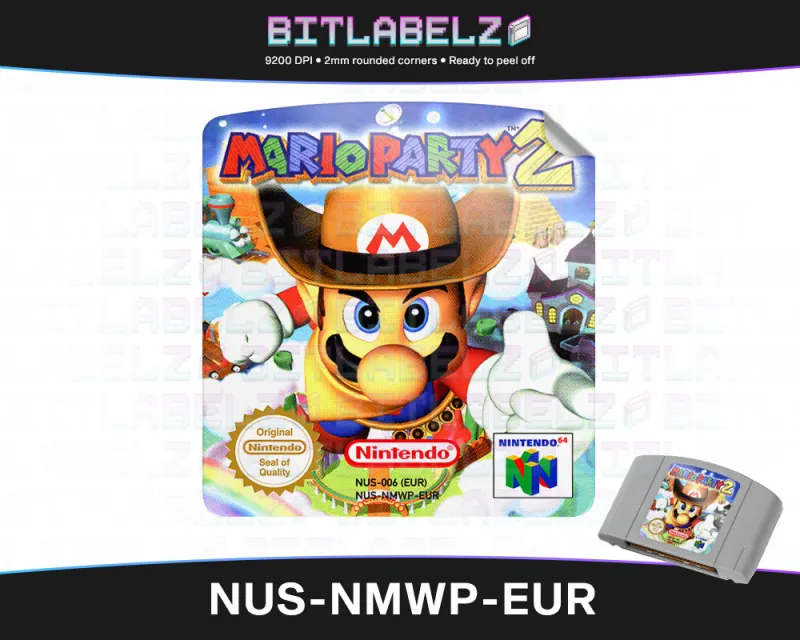 Mario Party 2 - Etichetta Nintendo 64 [NUS-NMWP-EUR]