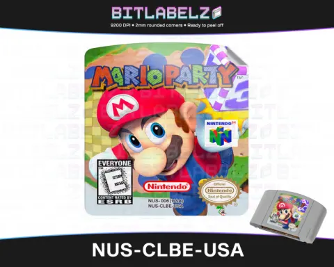 Mario Party - Étiquette Nintendo 64 [NUS-CLBE-USA]