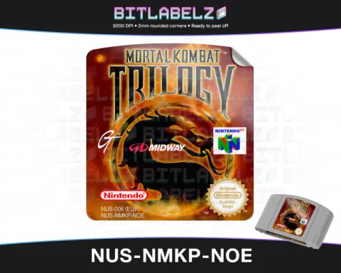 Mortal Kombat Trilogy - Etichetta Nintendo 64 [NUS-NMKP-NOE]