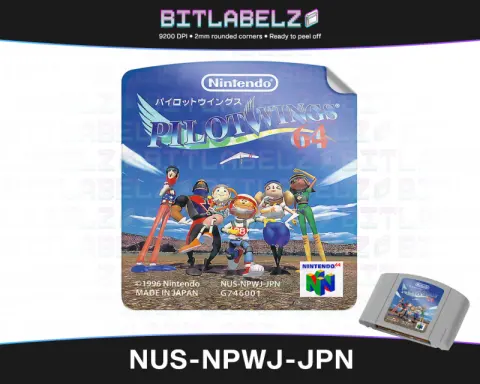 Pilotwings 64 - Etichetta Nintendo 64 [NUS-NPWJ-JPN]