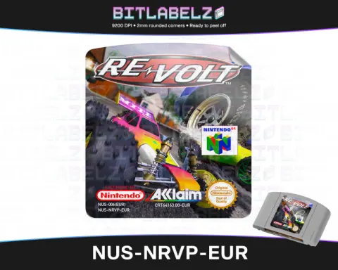 Re-Volt - Etichetta Nintendo 64 [NUS-NRVP-EUR]