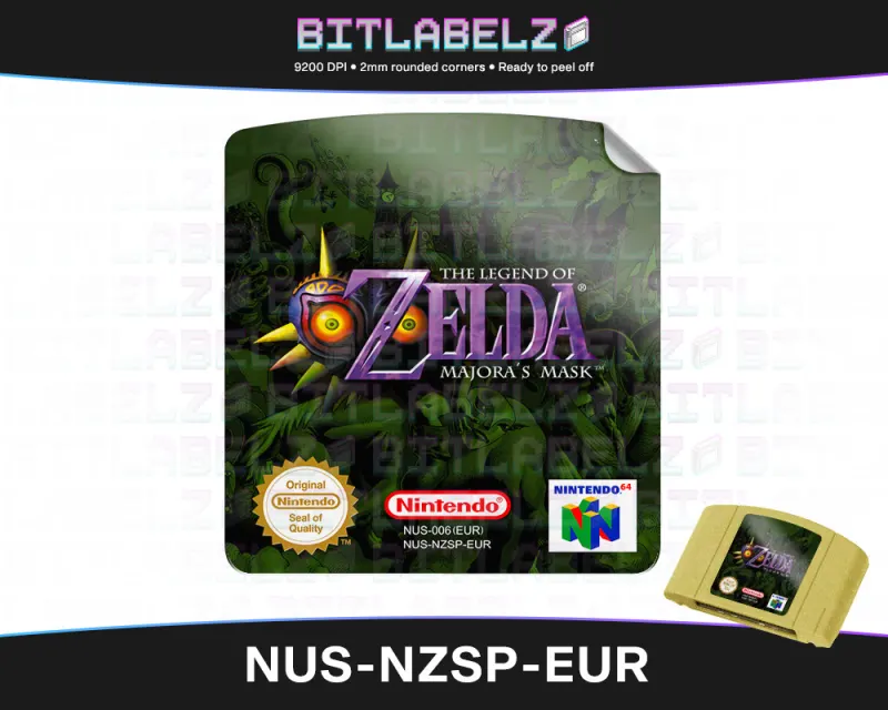 The Legend of Zelda: Majora's Mask - Etichetta Nintendo 64 [NUS-NZSP-EUR]